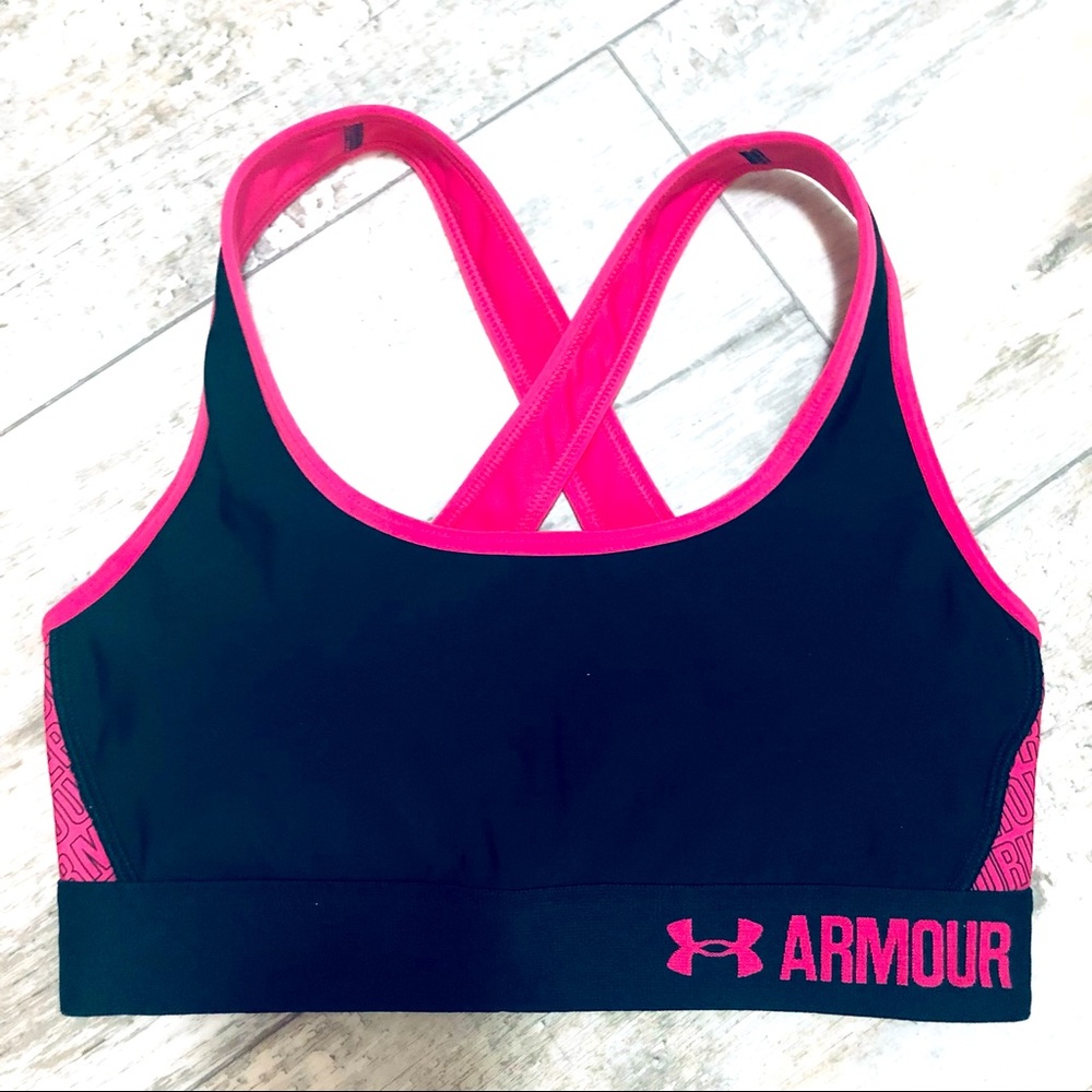Under Armor sports bra or swim top with nice pads SIZE SMALL